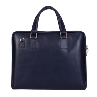 GEANTA ZEVO LAPTOP DAMA BLEUMARIN PIELE NATURALA RIGIDA ADELAIDA