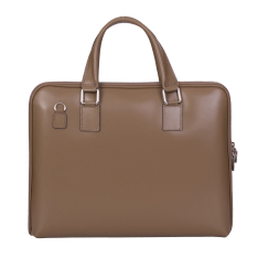 GEANTA ZEVO LAPTOP DAMA TAUPE PIELE NATURALA RIGIDA ADELAIDA