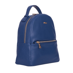 RUCSAC ZEVO DAMA BLUE JEANS PIELE NATURALA MEDIU ADELINA
