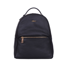 RUCSAC ZEVO DAMA NEGRU PIELE NATURALA MEDIU ADELINA