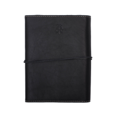 AGENDA PIELE NATURALA NEAGRA MARIME MEDIE ZARIA