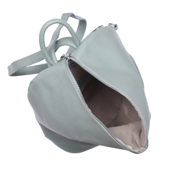 RUCSAC ZEVO DAMA VERDE MENTA PIELE NATURALA AIDA