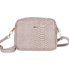  GEANTA ZEVO DAMA MINI CREM PIELE NATURALA PRINT SARPE AMALIA