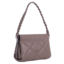 GEANTA ZEVO DAMA BEJ PIELE NATURALA MATLASATA MARIME MICA AMEDEEA