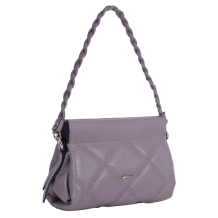 GEANTA ZEVO DAMA GREJ PIELE NATURALA MATLASATA MARIME MICA AMEDEEA