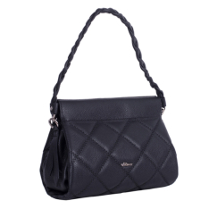 GEANTA ZEVO DAMA NEAGRA PIELE NATURALA MATLASATA MARIME MEDIE AMEDEEA