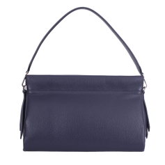 GEANTA ZEVO DAMA ALBASTRU INDIGO PIELE NATURALA TEXTURATA MARIME MARE AMEDEEA