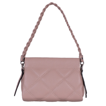 GEANTA ZEVO DAMA ROZ PRAFUIT PIELE NATURALA MATLASATA MARIME MICA AMEDEEA