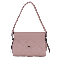 GEANTA ZEVO DAMA ROZ PRAFUIT PIELE NATURALA MATLASATA MARIME MICA AMEDEEA