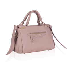  GEANTA ZEVO DAMA ROZ PIELE NATURALA MARIME MEDIE AMELIA