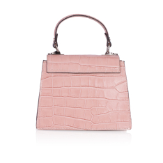 GEANTA ZEVO DAMA ROZ PRAFUIT PIELE NATURALA PRINT CROCODIL AMI