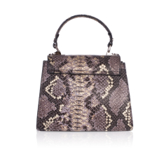GEANTA ZEVO DAMA MARO SI MOV PIELE NATURALA GLITTER PRINT SARPE AMI