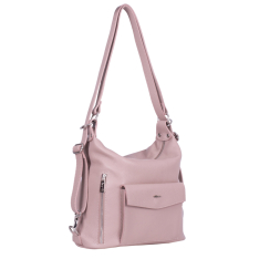 GEANTA ZEVO TIP RUCSAC DAMA ROZ PIELE NATURALA ANCA