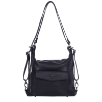 GEANTA ZEVO TIP RUCSAC DAMA NEGRU PIELE NATURALA ANCA