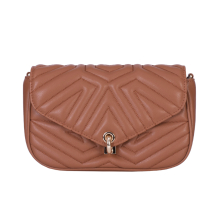  GEANTA ZEVO MINI DAMA CARAMEL PIELE NATURALA PREMIUM MATLASATĂ TEXTURA FINA ANDREEA