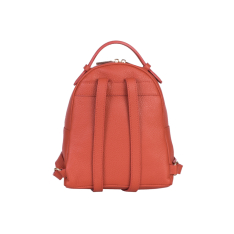 RUCSAC ZEVO DAMA PIELE NATURALA ORANJ MARIME MINI ANEMONA