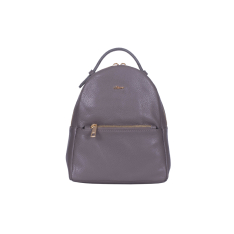 RUCSAC ZEVO DAMA PIELE NATURALA GREJ MARIME MINI ANEMONA