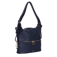 GEANTA ZEVO TIP RUCSAC DAMA BLEUMARIN PIELE NATURALA ANITA