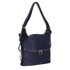 GEANTA ZEVO TIP RUCSAC DAMA BLEUMARIN PIELE NATURALA ANITA