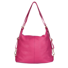 GEANTA ZEVO TIP RUCSAC DAMA FUCSIA PIELE NATURALA ANITA