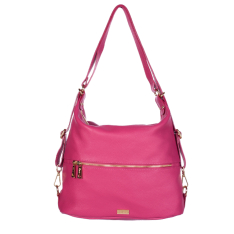 GEANTA ZEVO TIP RUCSAC DAMA FUCSIA PIELE NATURALA ANITA