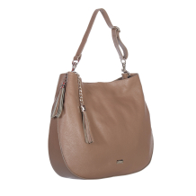 GEANTA ZEVO DAMA TAUPE PIELE NATURALA ANNA