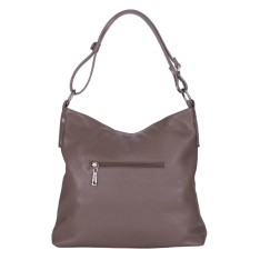 GEANTA ZEVO DAMA TAUPE PIELE NATURALA ARA