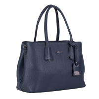 GEANTA ZEVO DAMA OFFICE BLEUMARIN PIELE NATURALA TEXTURATA AYANA