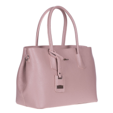 GEANTA ZEVO DAMA OFFICE ROZ PIELE NATURALA TEXTURATA AYANA