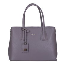 GEANTA ZEVO DAMA OFFICE GREJ PIELE NATURALA TEXTURATA AYANA