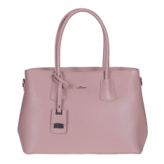 GEANTA ZEVO DAMA OFFICE ROZ PIELE NATURALA TEXTURATA AYANA