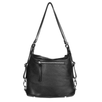 GEANTA ZEVO TIP RUCSAC DAMA NEGRU PIELE NATURALA BRANDUSA