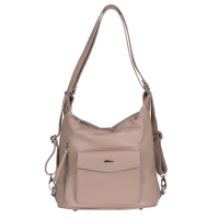 GEANTA ZEVO TIP RUCSAC DAMA CREM PIELE NATURALA BRANDUSA