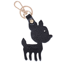  ACCESORIU ZEVO CHARM CAPRIOARA GEANTA PIELE NATURALA NEGRU