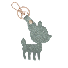  ACCESORIU ZEVO CHARM CAPRIOARA GEANTA PIELE NATURALA VERDE MENTA