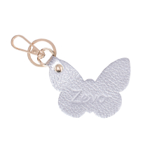 ACCESORIU ZEVO CHARM FLUTURE GEANTA PIELE NATURALA ARGINTIU DESCHIS 