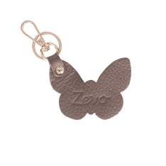  ACCESORIU ZEVO CHARM FLUTURE GEANTA PIELE NATURALA TAUPE