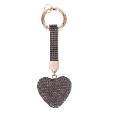  ACCESORIU ZEVO CHARM ARGINTIU GEANTA INIMA PIETRICELE