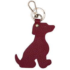  ACCESORIU ZEVO CHARM CATELUS GEANTA PIELE NATURALA ROSIE