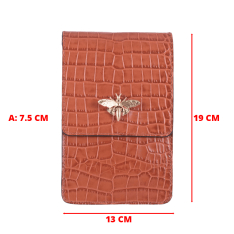  GEANTA ZEVO DAMA MINI CARAMIZIE PIELE NATURALA LACUITA PRINT CROCODIL KARINA