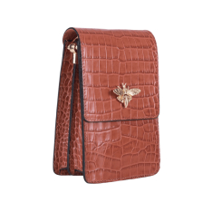  GEANTA ZEVO DAMA MINI CARAMIZIE PIELE NATURALA LACUITA PRINT CROCODIL KARINA