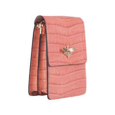  GEANTA ZEVO DAMA MINI ORANJ PIELE NATURALA LACUITA PRINT CROCODIL KARINA