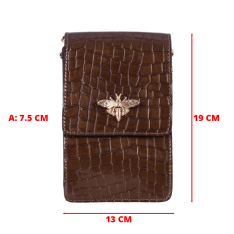  GEANTA ZEVO DAMA MINI MARO PIELE NATURALA LACUITA PRINT CROCODIL KARINA