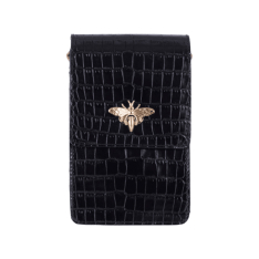  GEANTA ZEVO DAMA MINI NEAGRA PIELE NATURALA LACUITA PRINT CROCODIL KARINA