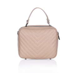 GEANTA ZEVO DAMA CREM PIELE NATURALA MODEL V CARLA