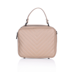 GEANTA ZEVO DAMA CREM PIELE NATURALA MODEL V CARLA