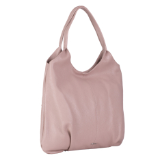GEANTA ZEVO DAMA ROZ PRAFUIT PIELE NATURALA SHOPPER CAROLINA