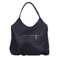 GEANTA ZEVO DAMA NEAGRA PIELE NATURALA SHOPPER CAROLINA