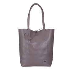 GEANTA ZEVO SHOPPING DAMA GREJ PIELE NATURALA CECILIA
