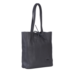 GEANTA ZEVO SHOPPING DAMA MICA GRI PIELE NATURALA CELIA